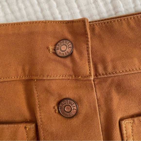Madewell Button Front Brown Mini Skirt - Picture 4 of 4